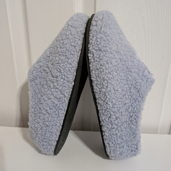 Bombas Womens Sunday Slippers Blue Sherpa Fuzzy House Shoes Size 8 - Picture 8 of 8
